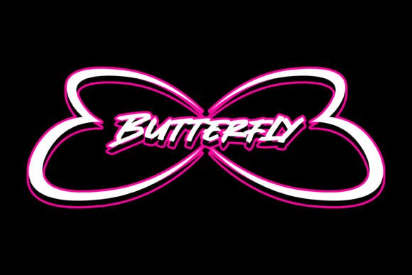Butterfly Streetwear Graphic Design: Bold Vector Art for Creators