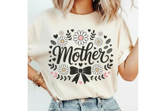 Mother Sublimation Svg: A Floral Graphic Tee Png